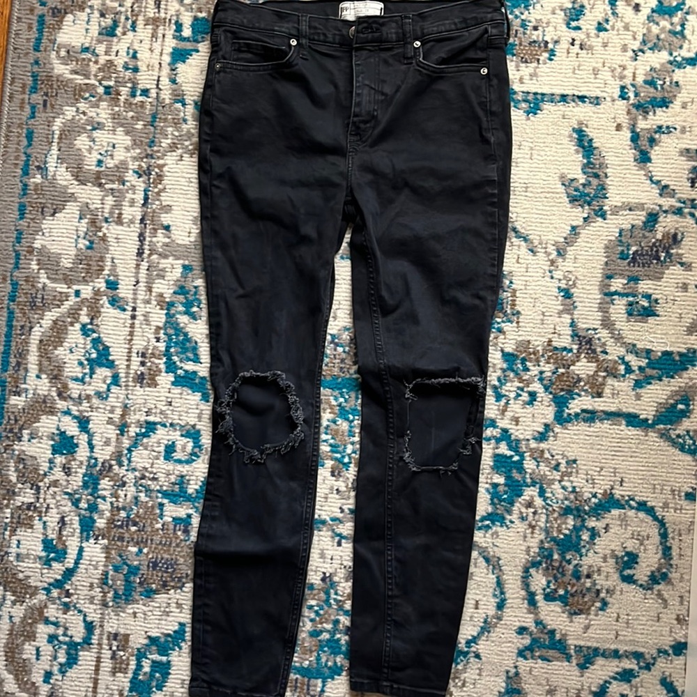 Free People Black jeans size 28